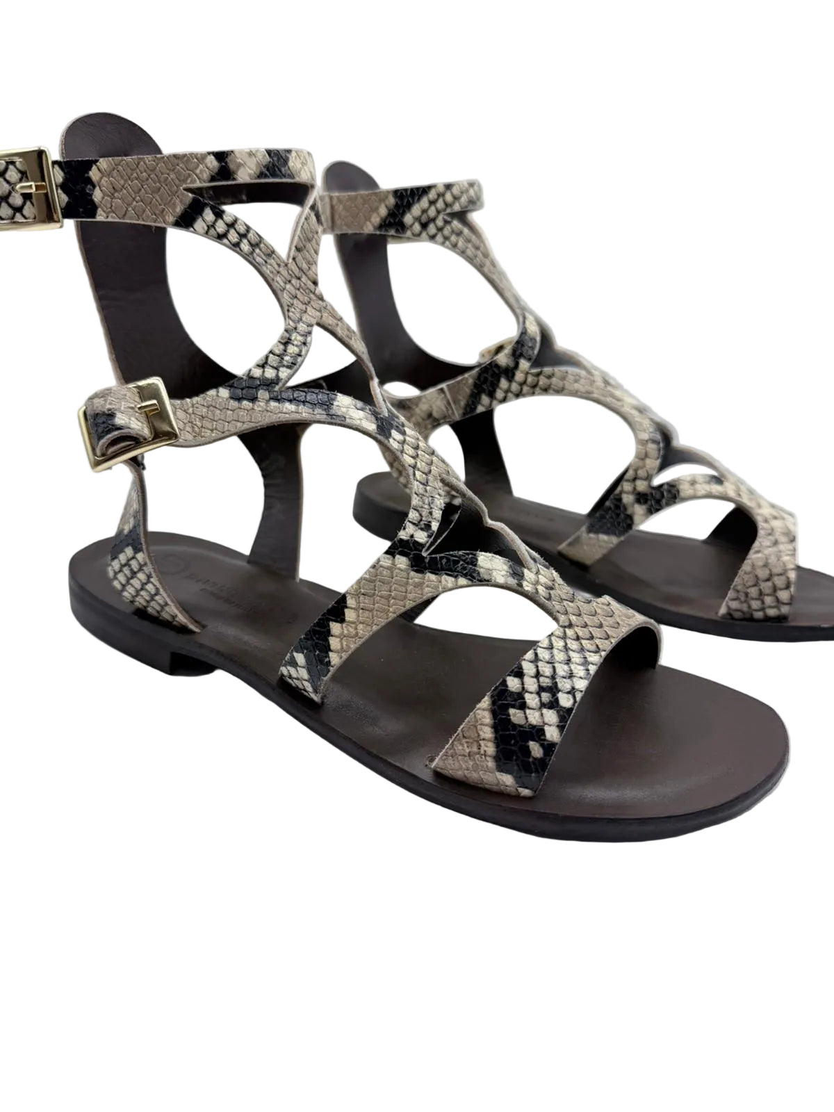 Sandali Divine Follie - Pitone Nocciola