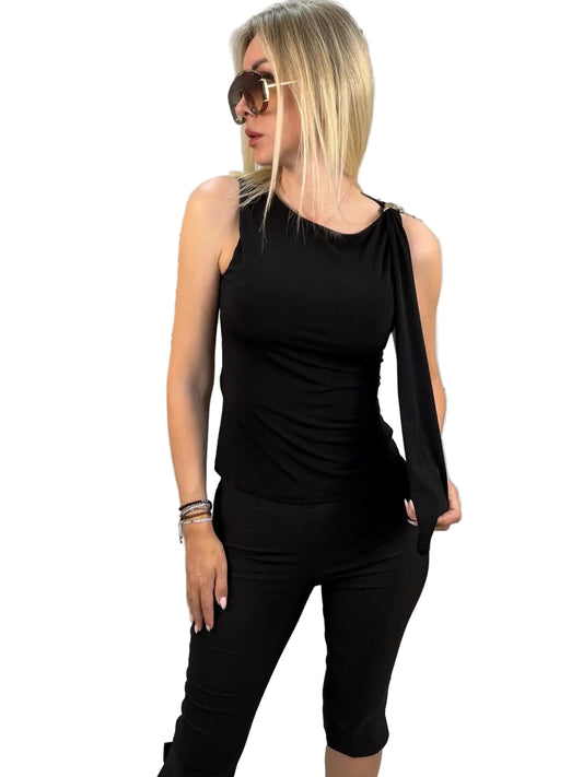 Top Monospalla con Anello Susy Mix