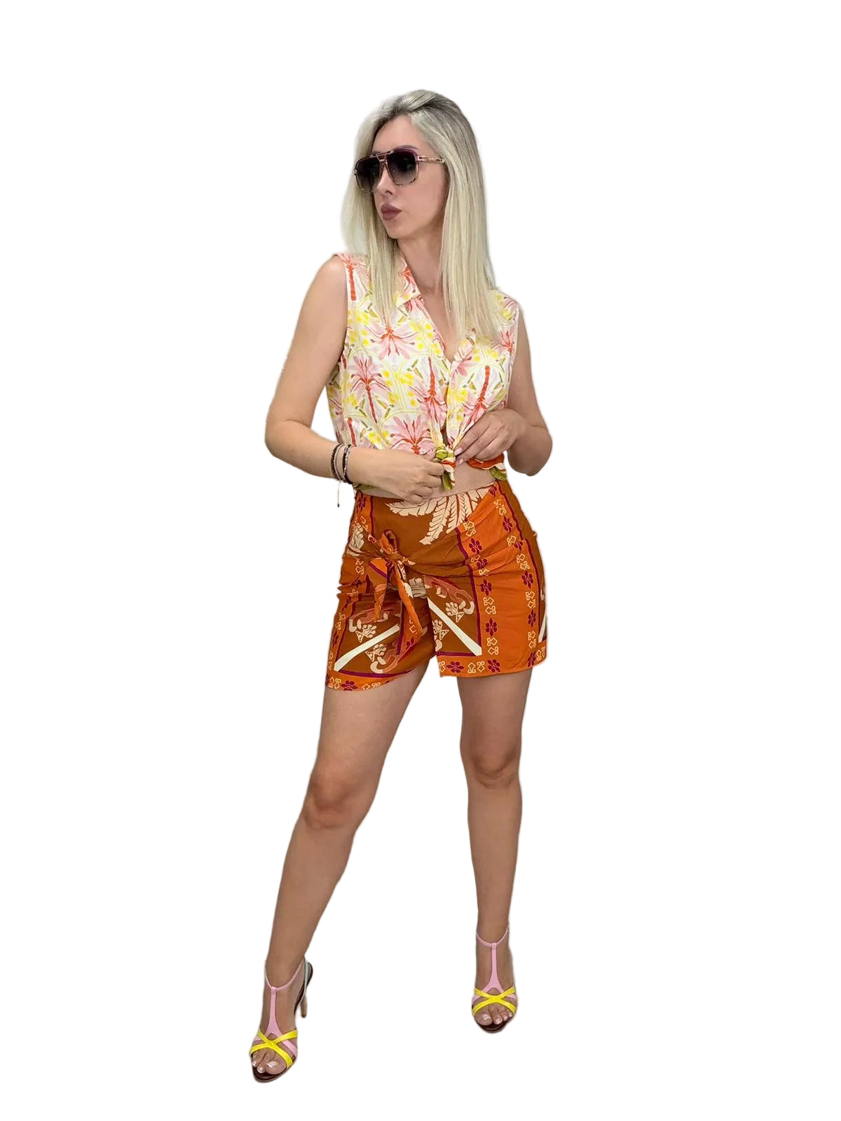 Twin Set Vicolo – Completo Mini Gonna e Top 100% Viscosa