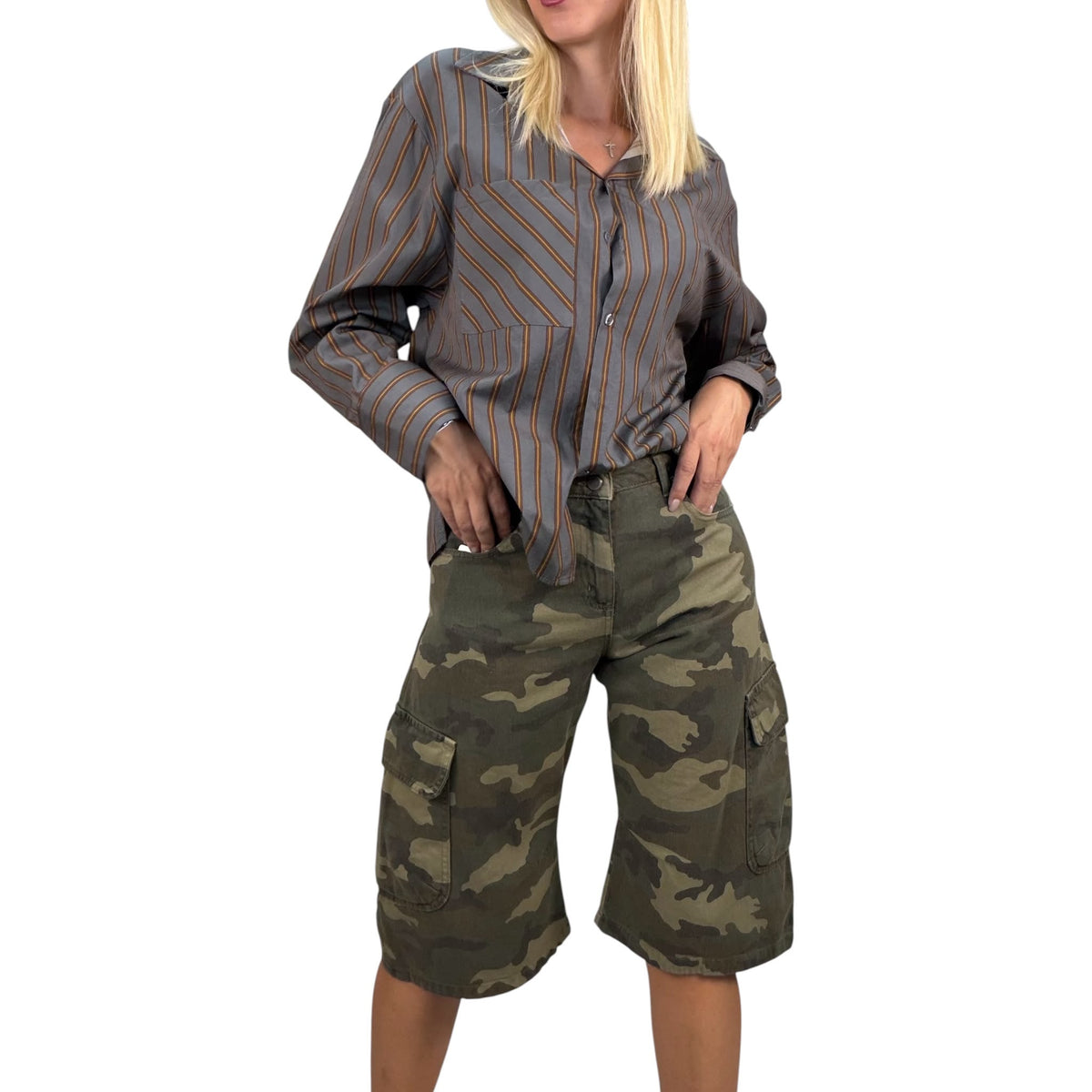 Vicolo Bermuda cargo camouflage